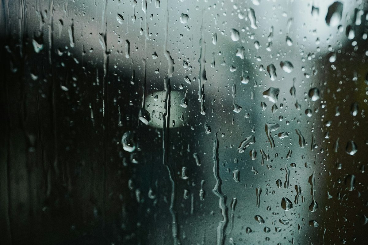 water droplets on glass window